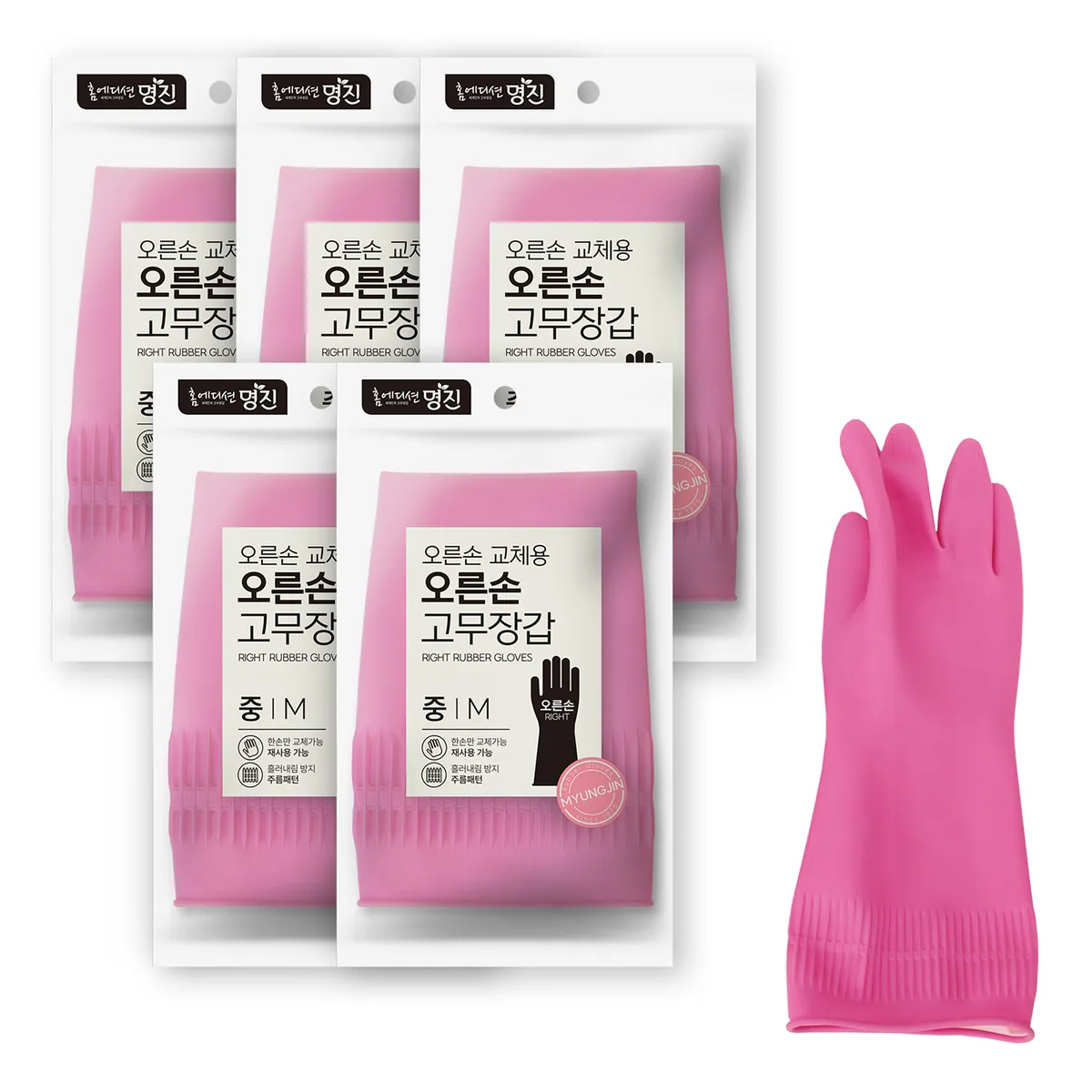 명진 교체용 오른손 고무장갑 가격 추이 명진 교체용 오른손 고무장갑 - 최저가 4,950원