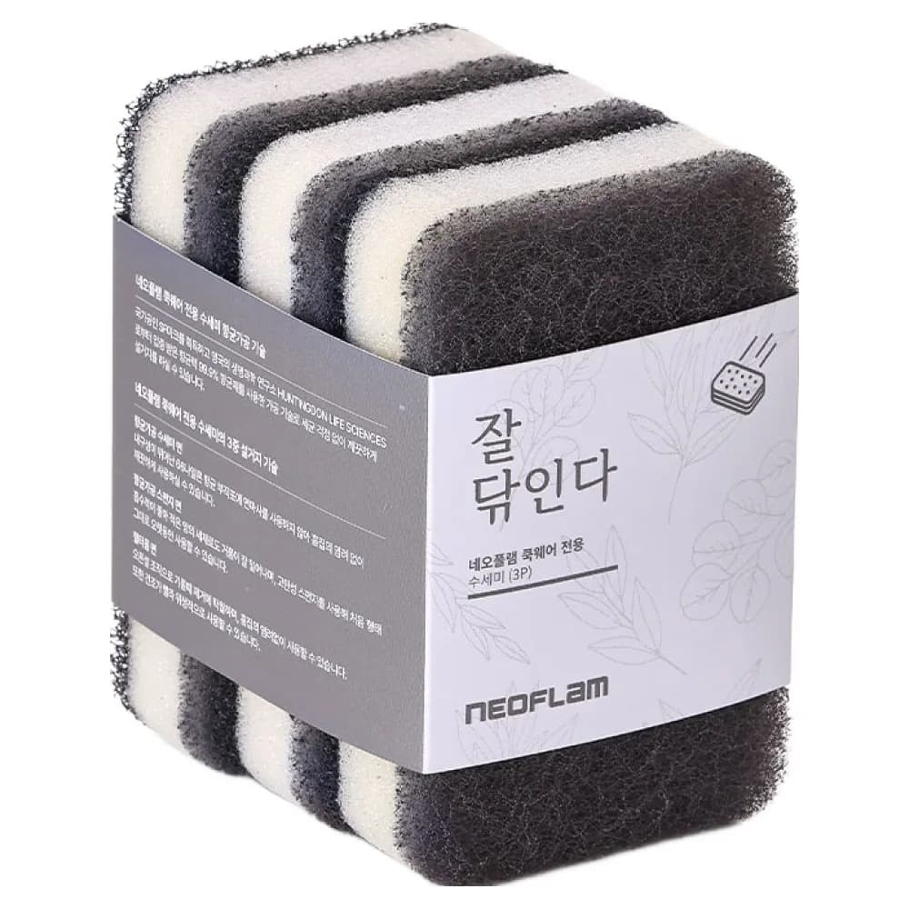네오플램 3중 무흡집 스크레치방지 주방 수세미 가격 추이 네오플램 3중 무흡집 스크레치방지 주방 수세미 - 최저가 3,600원