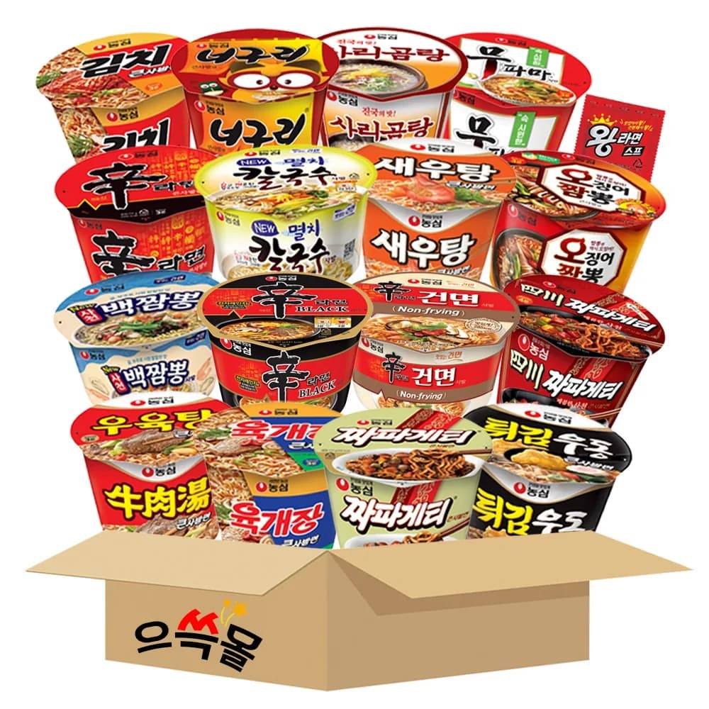 농심 컵라면 큰컵 세트 김치 너구리 새우탕 신라면 오징어짬뽕 육개장 짜파게티 튀김우동 1박스 가격 추이 농심 컵라면 큰컵 세트 김치 너구리 새우탕 신라면 오징어짬뽕 육개장 짜파게티 튀김우동 1박스 - 최저가 29,900원