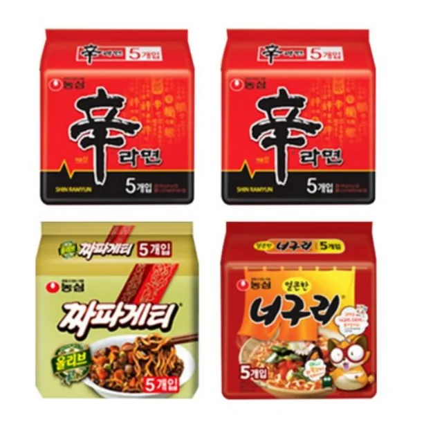 농심 신라면5봉+사리곰탕5봉+너구리얼큰한맛5봉+짜파게티5봉 20개 가격 추이 농심 신라면5봉+사리곰탕5봉+너구리얼큰한맛5봉+짜파게티5봉 20개 - 최저가 14,850원