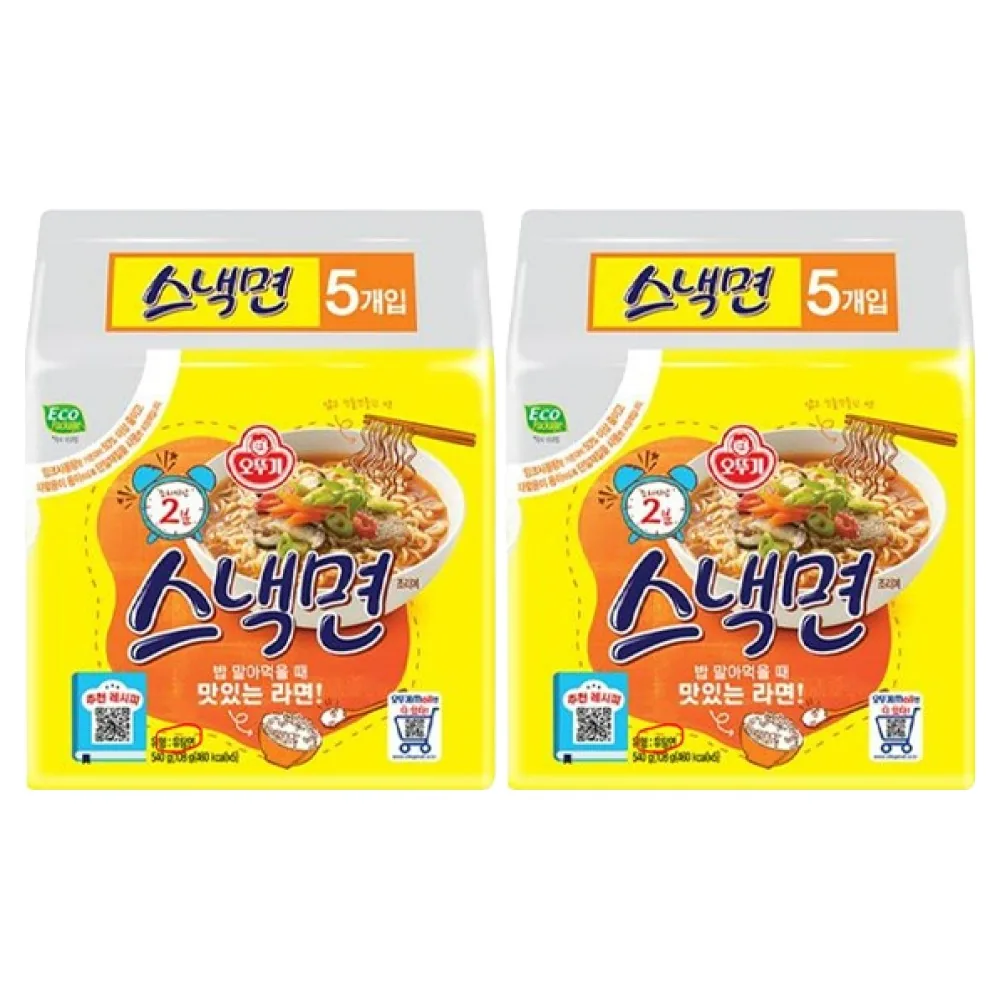 오뚜기 스낵면 108g 가격 추이 오뚜기 스낵면 108g - 최저가 5,830원