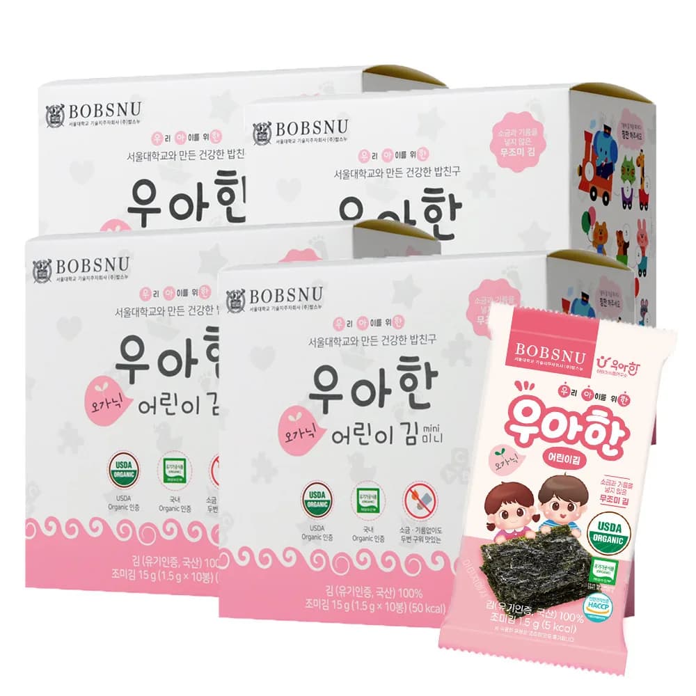 서울대밥스누 우아한 오가닉 어린이 김 가격 추이 서울대밥스누 우아한 오가닉 어린이 김 - 최저가 5,000원