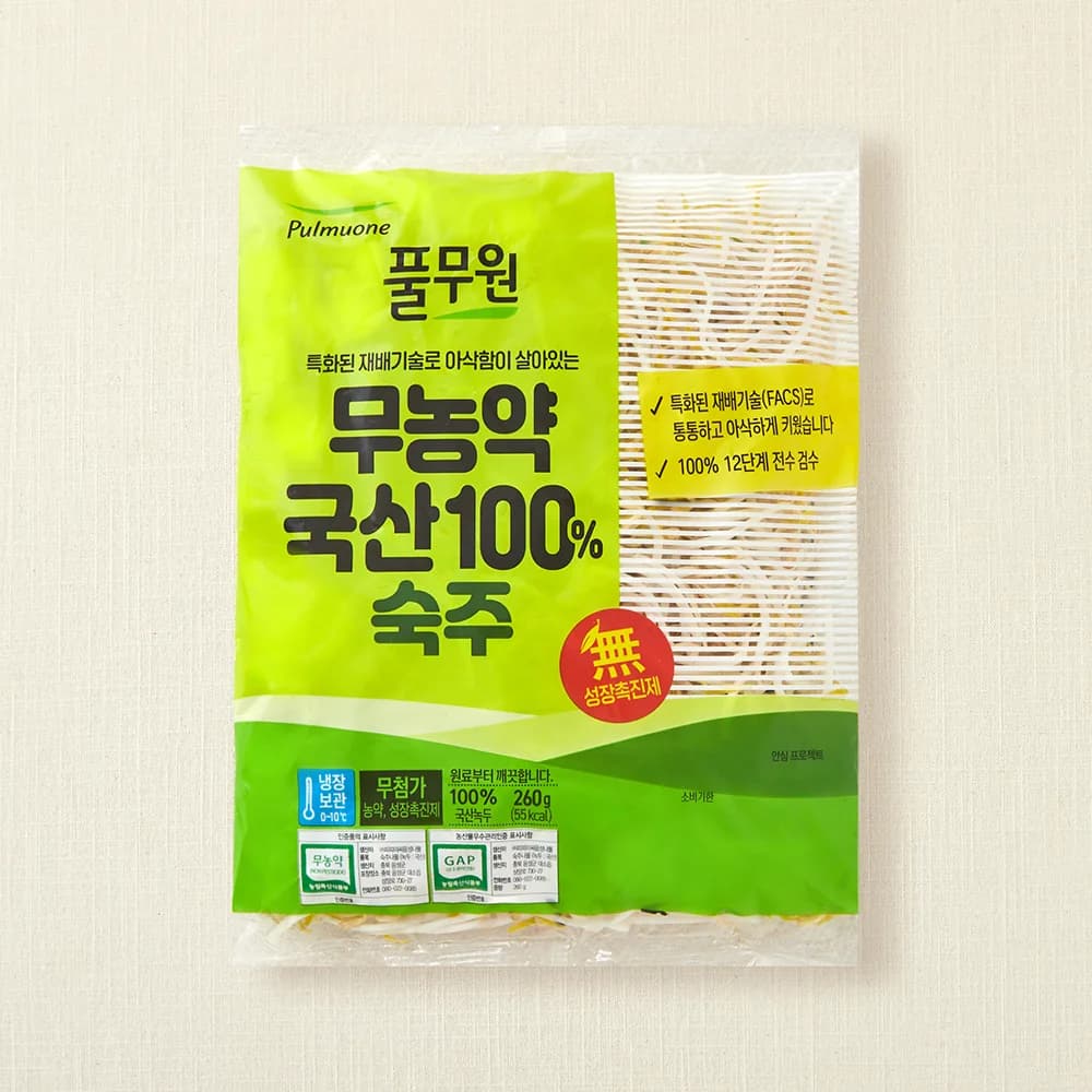 풀무원 무농약 국산 숙주 가격 추이 풀무원 무농약 국산 숙주 - 최저가 2,150원