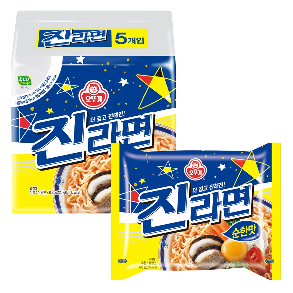 오뚜기 진라면 순한맛 120g 가격 추이 오뚜기 진라면 순한맛 120g - 최저가 3,950원