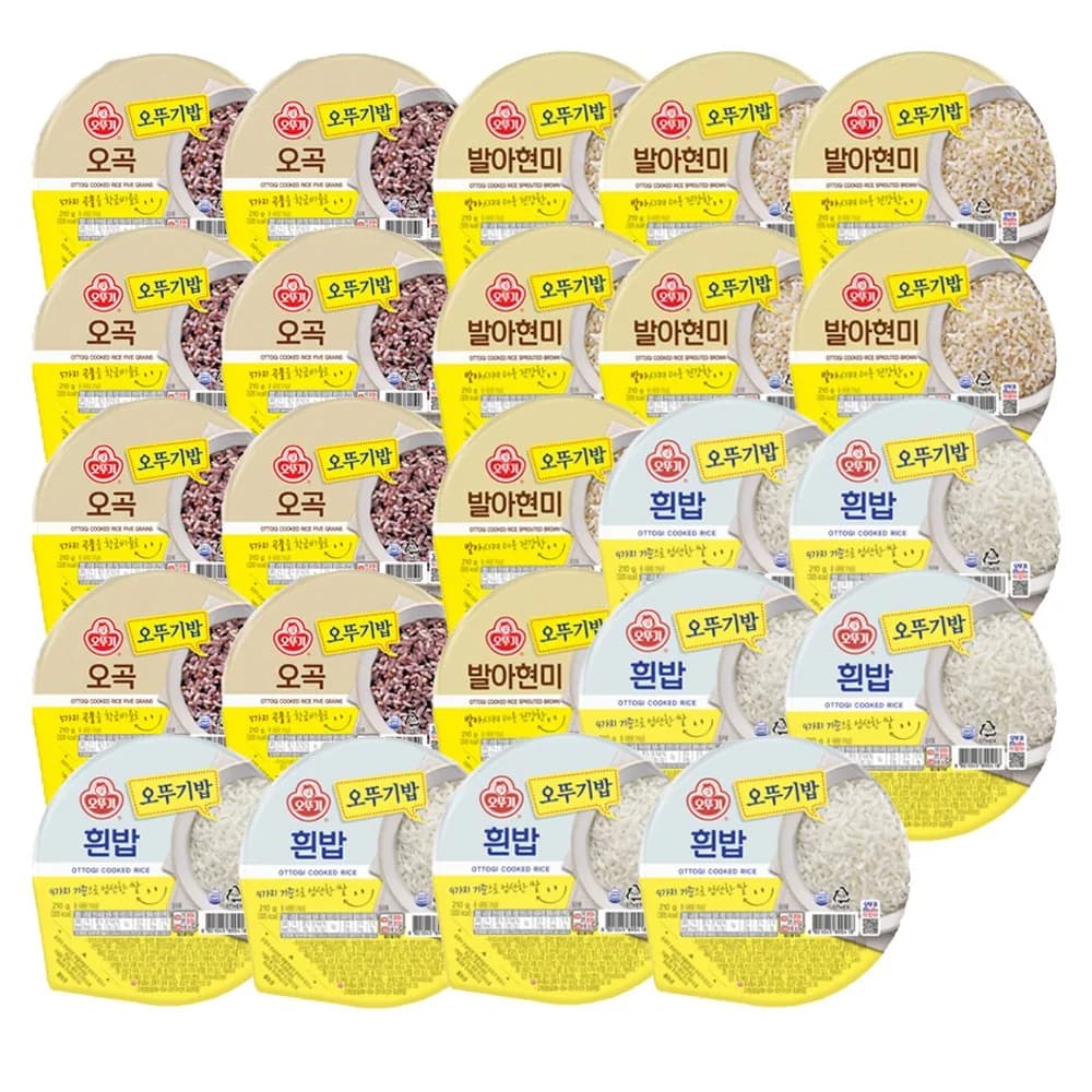 오뚜기밥 3종 24입 기획세트 1호 (흰밥 210g 8입+오곡밥 210g 8입+발아현미밥 210g 8입) 가격 추이 오뚜기밥 3종 24입 기획세트 1호 (흰밥 210g 8입+오곡밥 210g 8입+발아현미밥 210g 8입) - 최저가 29,980원
