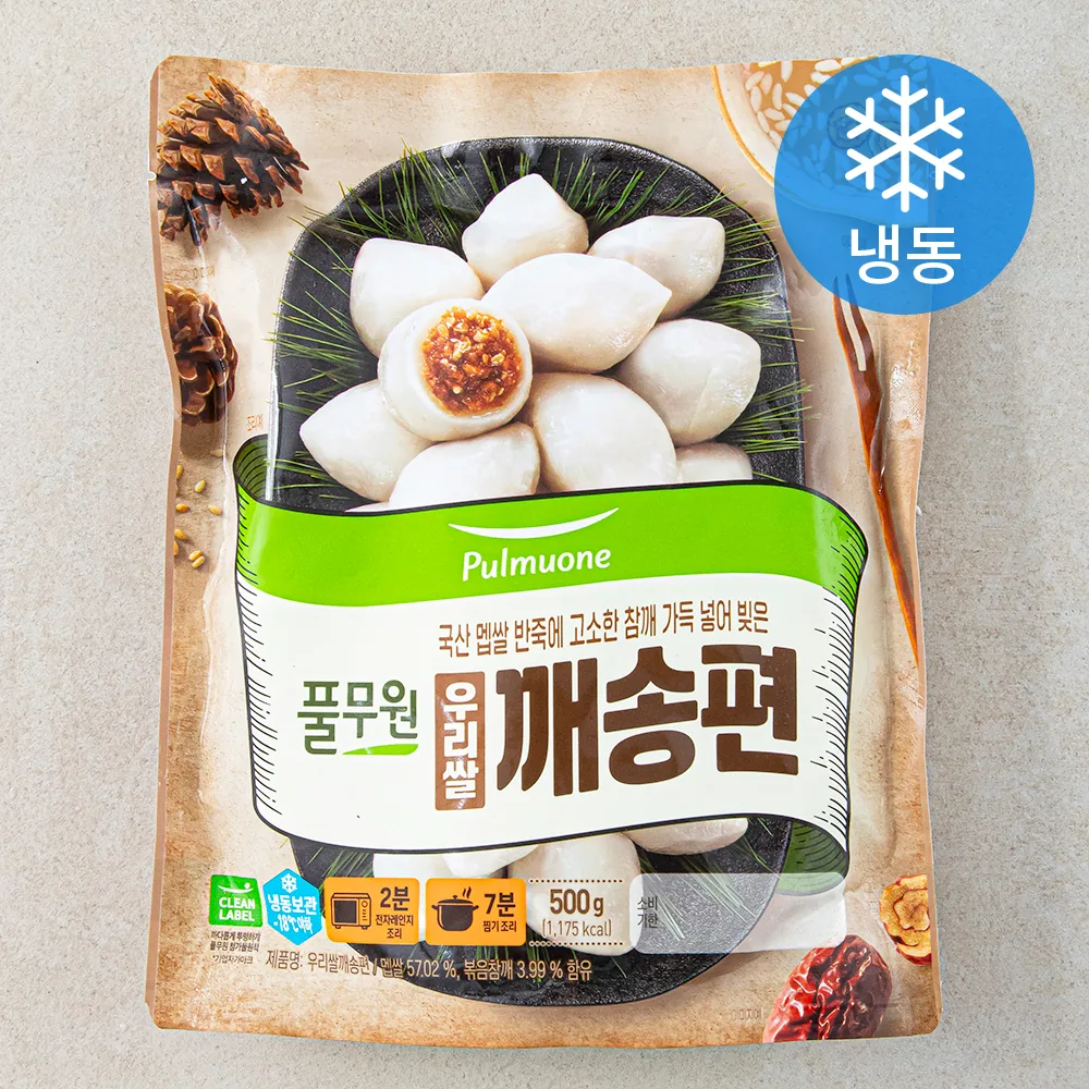 풀무원 우리쌀 깨송편 (냉동) 가격 추이 풀무원 우리쌀 깨송편 (냉동) - 최저가 6,580원