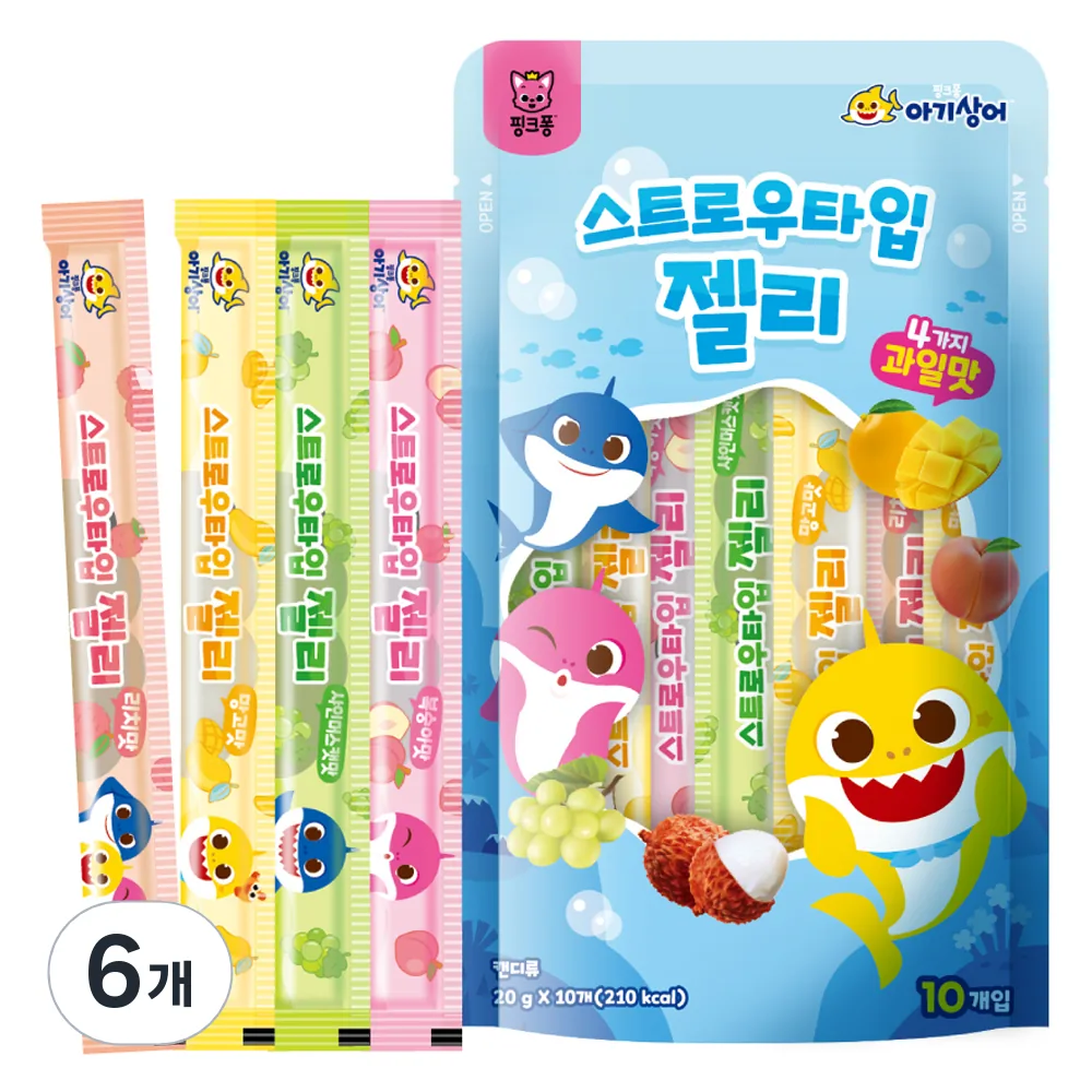 핑크퐁 아기상어 스트로우타입 젤리 10p 가격 추이 핑크퐁 아기상어 스트로우타입 젤리 10p - 최저가 5,000원