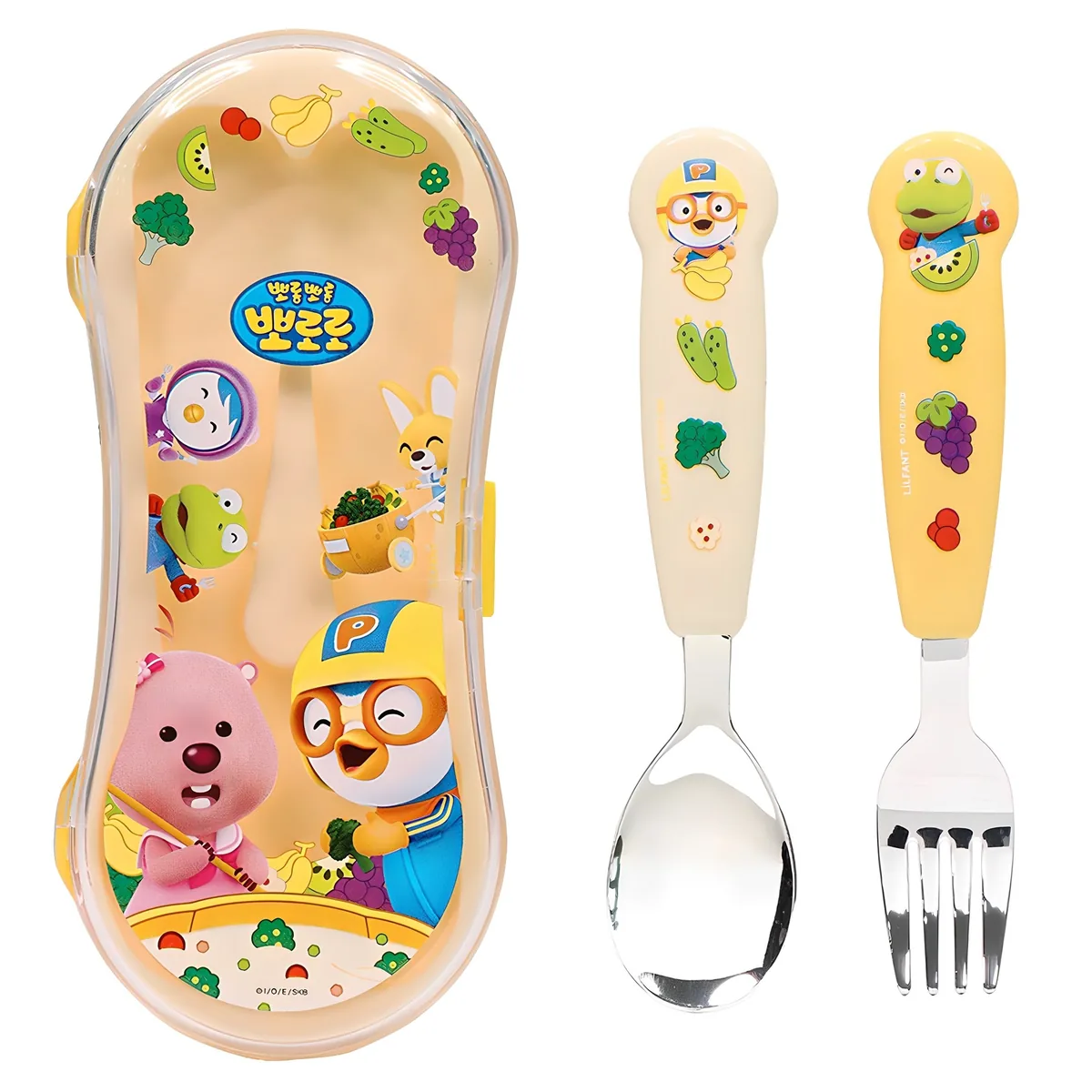 릴팡 뽀로로잡스 입체 어린이 스푼 + 포크 + 케이스 세트 PR5980 가격 추이 릴팡 뽀로로잡스 입체 어린이 스푼 + 포크 + 케이스 세트 PR5980 - 최저가 9,710원