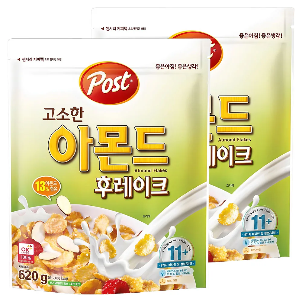 포스트 고소한 아몬드 후레이크 시리얼 가격 추이 포스트 고소한 아몬드 후레이크 시리얼 - 최저가 9,970원