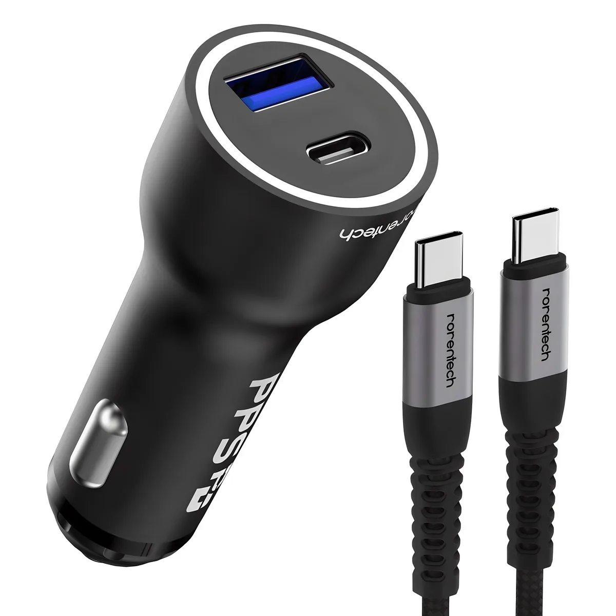 로랜텍 PPS 63W 2포트 차량용 충전기 + 60W C to C 고속 충전 케이블 1.2m 세트 가격 추이 로랜텍 PPS 63W 2포트 차량용 충전기 + 60W C to C 고속 충전 케이블 1.2m 세트 - 최저가 18,900원