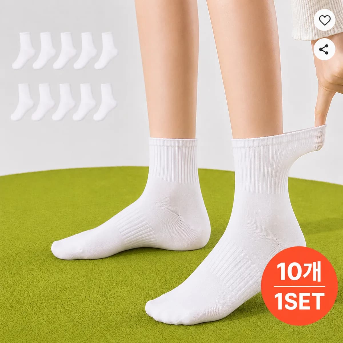 발편한생활 프리미엄 무지 중목 양말 10켤레 가격 추이 발편한생활 프리미엄 무지 중목 양말 10켤레 - 최저가 3,980원