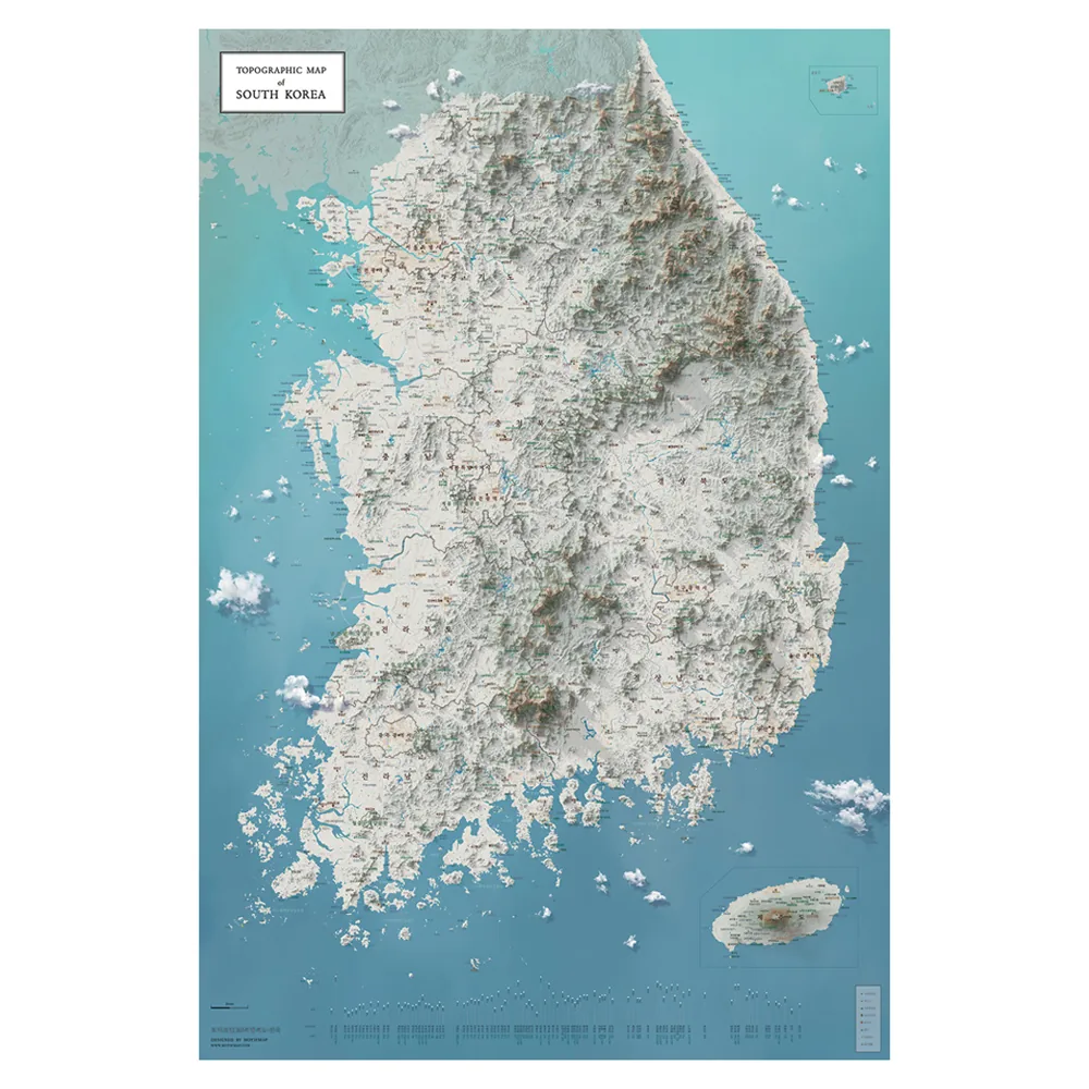100대 명산 전국 지형지도 가격 추이 100대 명산 전국 지형지도 - 최저가 14,800원