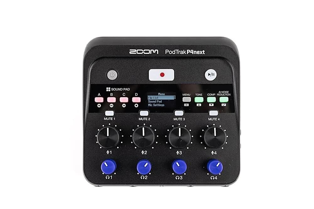 Zoom PodTrak P4next 팟캐스트 레코더, 마이크 입력 4개, 헤드폰 출력 4개, 배터리 전원, AI 소음 감소, 사운드 패드, 휴대폰 입력, USB 오디오 인터페이 가격 추이 Zoom PodTrak P4next 팟캐스트 레코더, 마이크 입력 4개, 헤드폰 출력 4개, 배터리 전원, AI 소음 감소, 사운드 패드, 휴대폰 입력, USB 오디오 인터페이 - 최저가 333,700원