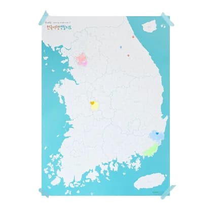 나우맵 전국 여행 우리나라 색칠 지도 가격 추이 나우맵 전국 여행 우리나라 색칠 지도 - 최저가 6,200원