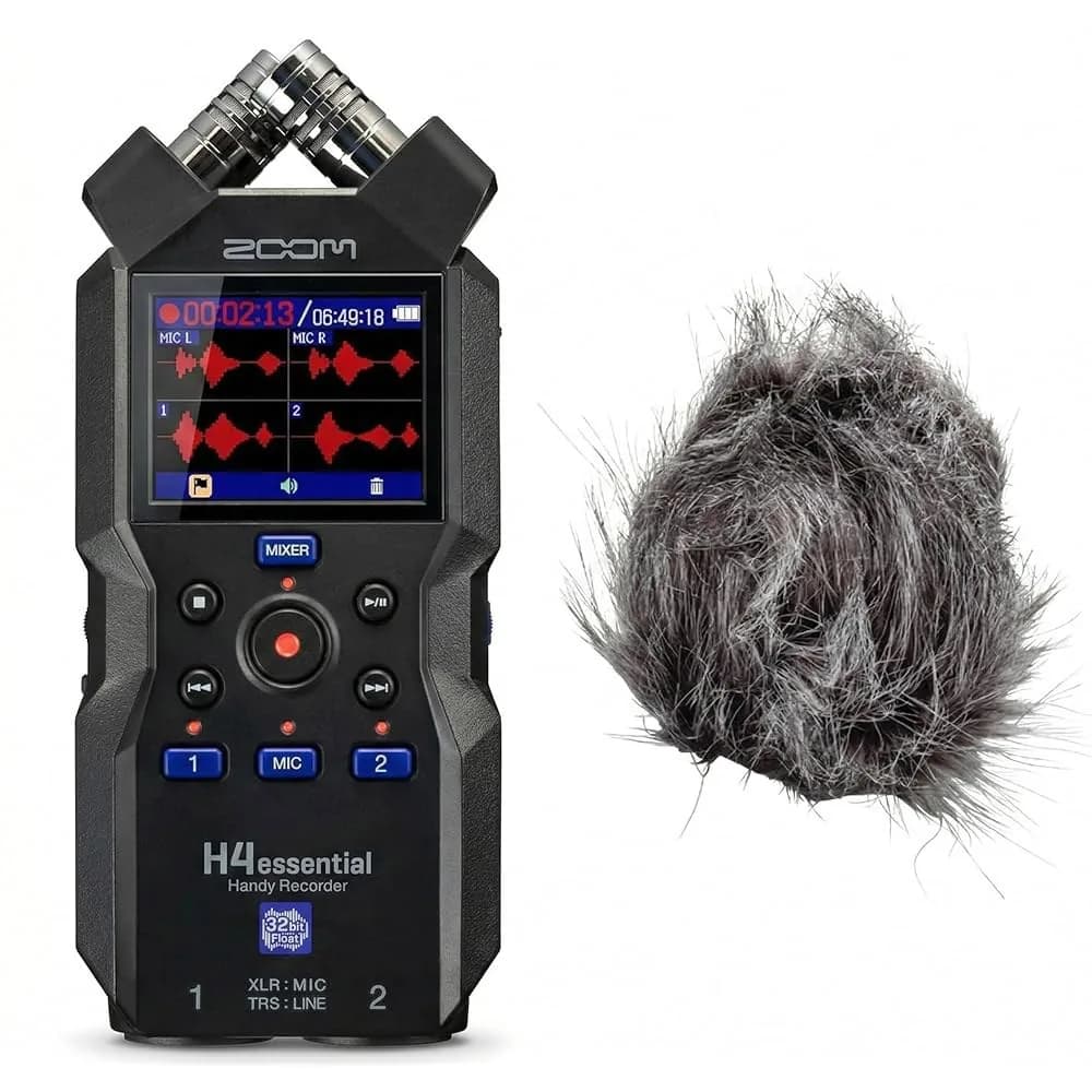 줌 Zoom H4essential 4트랙 핸디 레코더, 32비트 플로트 번들, WSH-4E 털이 윈드스크린(H4essential + 윈드스크린) 포함 331328 9164497 가격 추이 줌 Zoom H4essential 4트랙 핸디 레코더, 32비트 플로트 번들, WSH-4E 털이 윈드스크린(H4essential + 윈드스크린) 포함 331328 9164497 - 최저가 562,000원