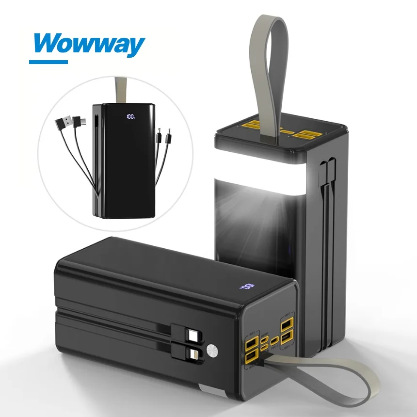 WOWWAY 대용량 보조배터리 50000mAh 고속충전 PD+QC3.0 일체형 휴대용 전원 여행용 캠핑용 파워뱅크, 블랙 가격 추이 WOWWAY 대용량 보조배터리 50000mAh 고속충전 PD+QC3.0 일체형 휴대용 전원 여행용 캠핑용 파워뱅크, 블랙 - 최저가 38,800원