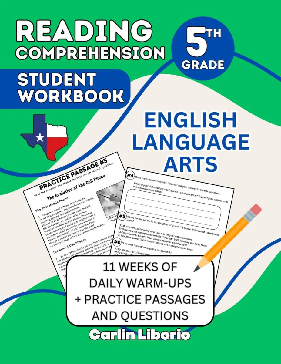 Reading Comprehension Student Workbook 5th Grade English Language Arts 11 Weeks of Daily Warm-Ups 가격 추이 Reading Comprehension Student Workbook 5th Grade English Language Arts 11 Weeks of Daily Warm-Ups - 최저가 129,210원