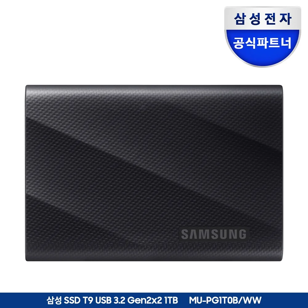 삼성전자 포터블 외장SSD T9 1TB 블랙 USB 3.2 Gen 2x2 MU-PG1T0B/WW 가격 추이 삼성전자 포터블 외장SSD T9 1TB 블랙 USB 3.2 Gen 2x2 MU-PG1T0B/WW - 최저가 368,000원