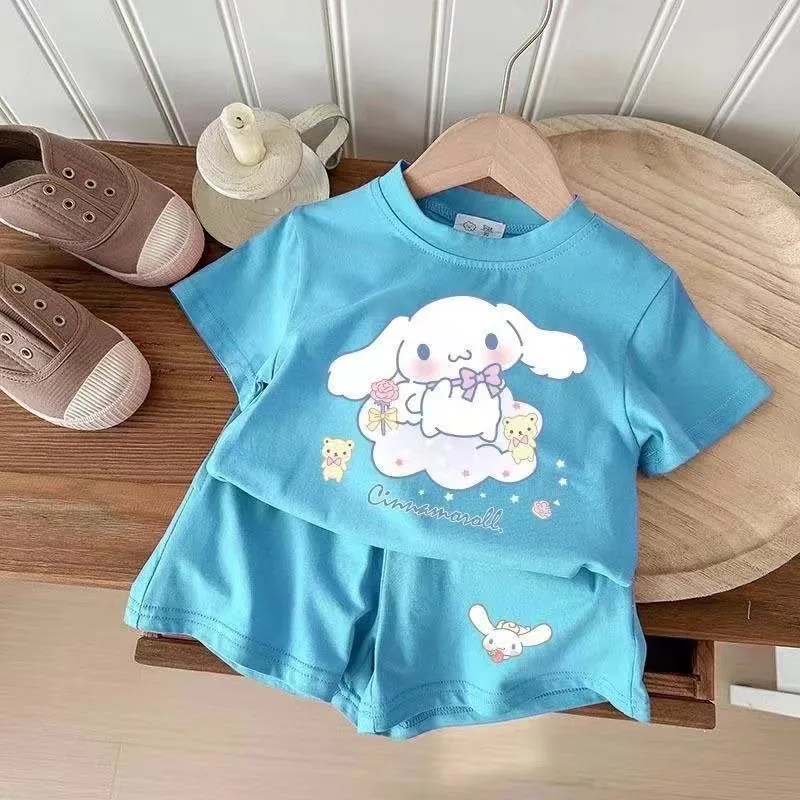 Sanrio 여름 쿠로미 키즈 세트 시나모롤 투피스 아동복 가격 추이 Sanrio 여름 쿠로미 키즈 세트 시나모롤 투피스 아동복 - 최저가 7,900원