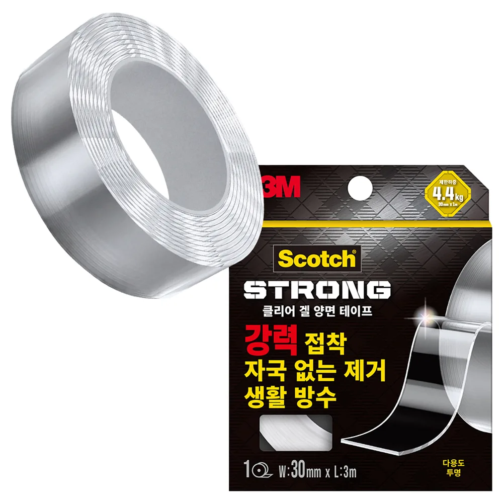 스카치 클리어 겔 양면테이프 30mm x 3m 가격 추이 스카치 클리어 겔 양면테이프 30mm x 3m - 최저가 10,540원