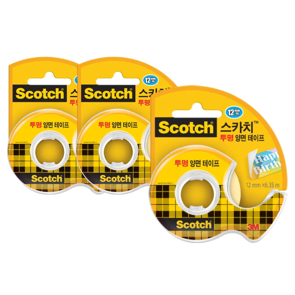 스카치 양면 테이프 디스펜서 136 12mm x 6.35m 가격 추이 스카치 양면 테이프 디스펜서 136 12mm x 6.35m - 최저가 6,540원