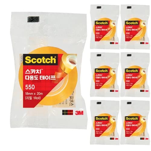 스카치 다용도 테이프 550 리필 18mm x 20m 가격 추이 스카치 다용도 테이프 550 리필 18mm x 20m - 최저가 6,780원