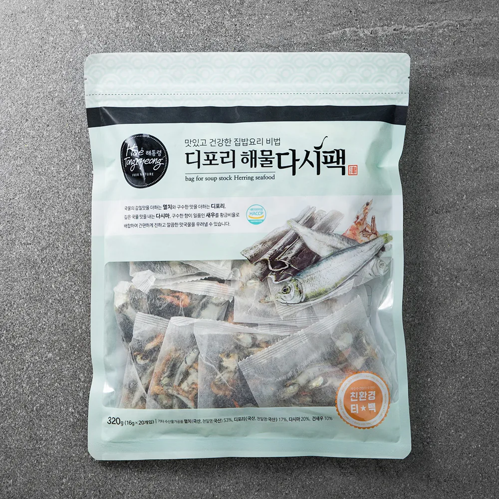 해통령 디포리 해물 다시팩 가격 추이 해통령 디포리 해물 다시팩 - 최저가 12,990원