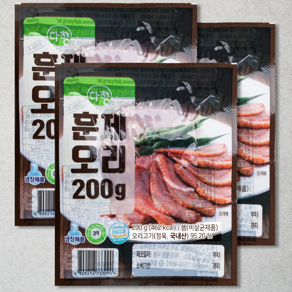 다향 훈제오리 가격 추이 다향 훈제오리 - 최저가 9,980원