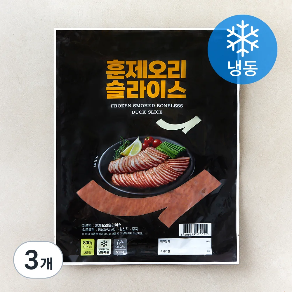 중국산 훈제오리 슬라이스 (냉동) 가격 추이 중국산 훈제오리 슬라이스 (냉동) - 최저가 25,750원