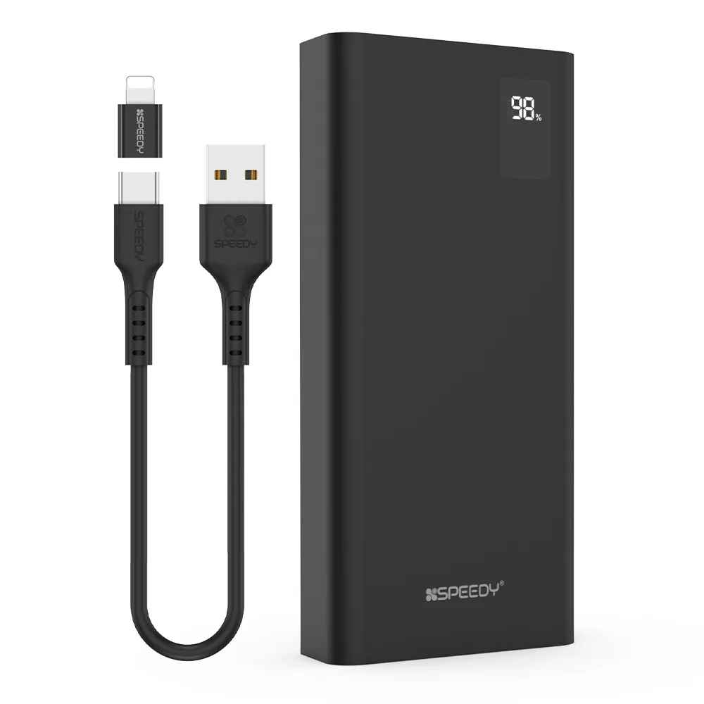 스피디 슬림핏 PD 20W 고속충전 보조배터리 20000mAh + C타입 20W 케이블 세트 SPE-B2PA20DPQ 블랙 가격 추이 스피디 슬림핏 PD 20W 고속충전 보조배터리 20000mAh + C타입 20W 케이블 세트 SPE-B2PA20DPQ 블랙 - 최저가 18,900원