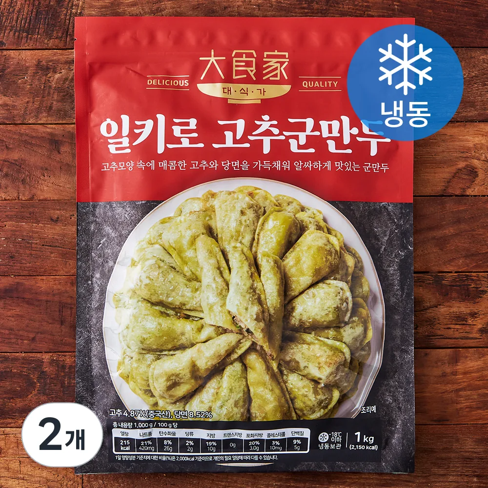 대식가 고추군만두 (냉동) 가격 추이 대식가 고추군만두 (냉동) - 최저가 9,350원