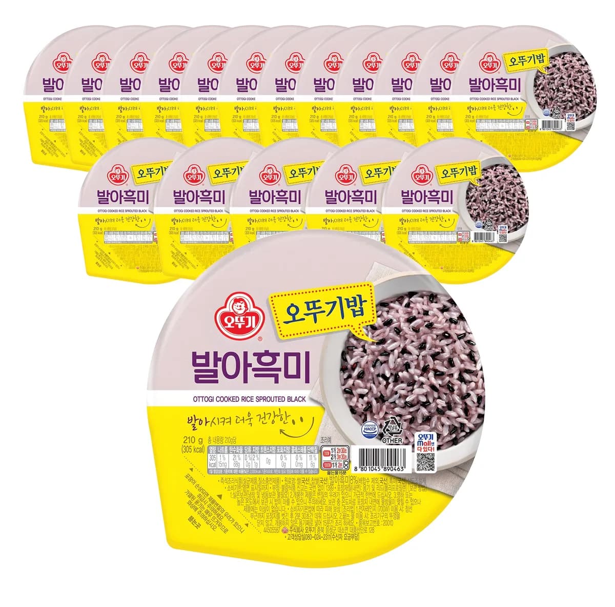 오뚜기 발아흑미 즉석잡곡밥 210g 18개 가격 추이 오뚜기 발아흑미 즉석잡곡밥 210g 18개 - 최저가 19,440원