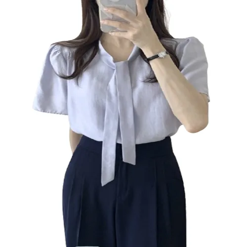 스윗하우스리 여성 타이 리본 반팔 블라우스 가격 추이 스윗하우스리 여성 타이 리본 반팔 블라우스 - 최저가 15,200원