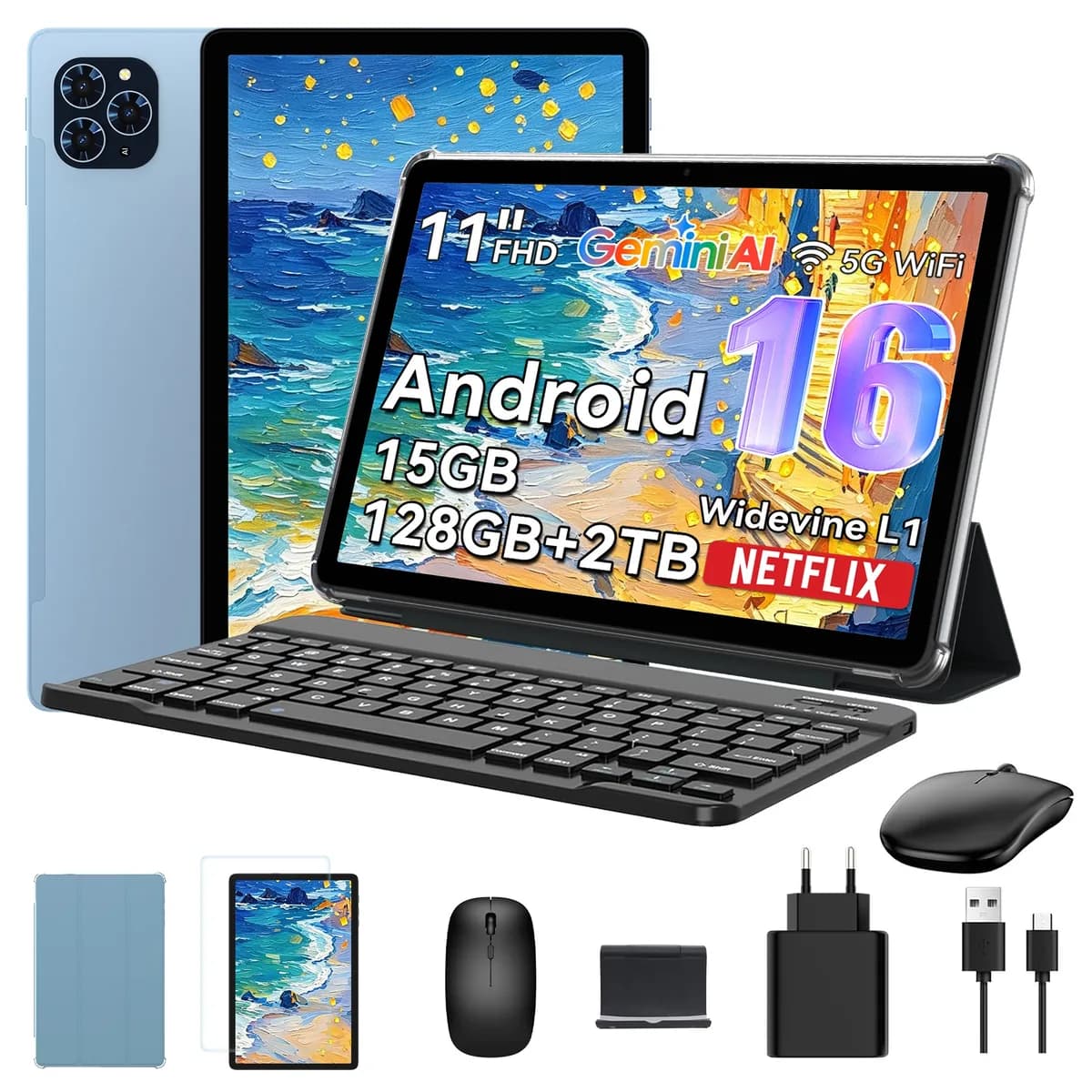TABWEE 2026 Android16 Gemini AI 11인치 태블릿PC 15GB+128GB 옥타코어 Wi-Fi 파란색 가격 추이 TABWEE 2026 Android16 Gemini AI 11인치 태블릿PC 15GB+128GB 옥타코어 Wi-Fi 파란색 - 최저가 399,000원