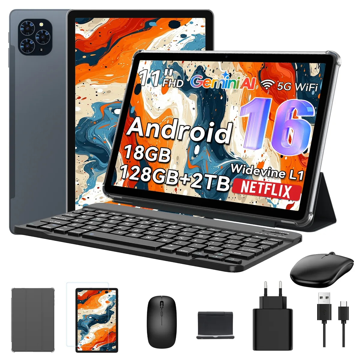 TABWEE 2026 Android 16 Gemini AI 11인치 태블릿PC 18GB 128GB 옥타코어 키보드세트 가격 추이 TABWEE 2026 Android 16 Gemini AI 11인치 태블릿PC 18GB 128GB 옥타코어 키보드세트 - 최저가 218,480원