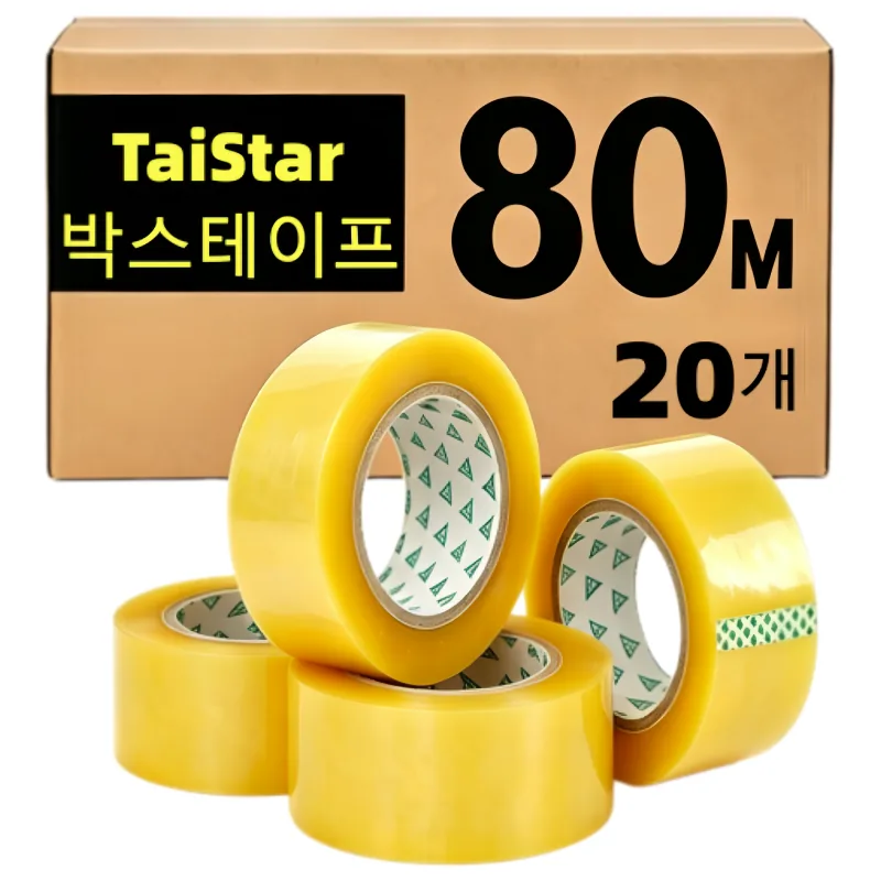 TaiStar 투명 박스테이프 80m X48mm T856-053 가격 추이 TaiStar 투명 박스테이프 80m X48mm T856-053 - 최저가 15,700원
