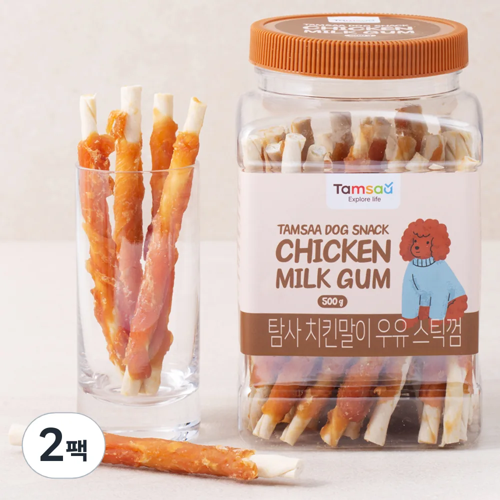 탐사 치킨말이 우유 스틱껌 500g 가격 추이 탐사 치킨말이 우유 스틱껌 500g - 최저가 11,390원