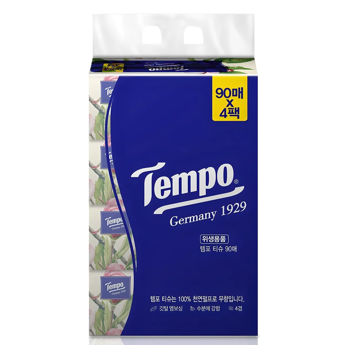 Tempo 천연펄프 미용티슈 4겹 가격 추이 Tempo 천연펄프 미용티슈 4겹 - 최저가 4,900원