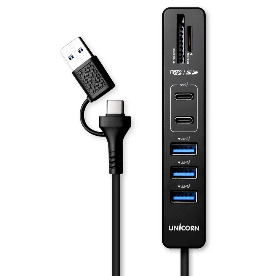 유니콘 A + C타입 컨넥터지원 USB3.2 Gen1 7In1 USB멀티허브 케이블 1.5m RHC-700C 가격 추이 유니콘 A + C타입 컨넥터지원 USB3.2 Gen1 7In1 USB멀티허브 케이블 1.5m RHC-700C - 최저가 16,900원