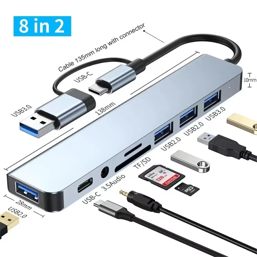 (KC 인증) USB C 8in2 멀티허브 도킹스테이션 USB3.0 SD TF 카드리더 가격 추이 (KC 인증) USB C 8in2 멀티허브 도킹스테이션 USB3.0 SD TF 카드리더 - 최저가 9,600원