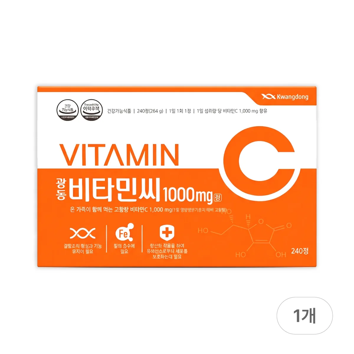 광동제약 비타민C 1000mg 8개월분 가격 추이 광동제약 비타민C 1000mg 8개월분 - 최저가 12,000원