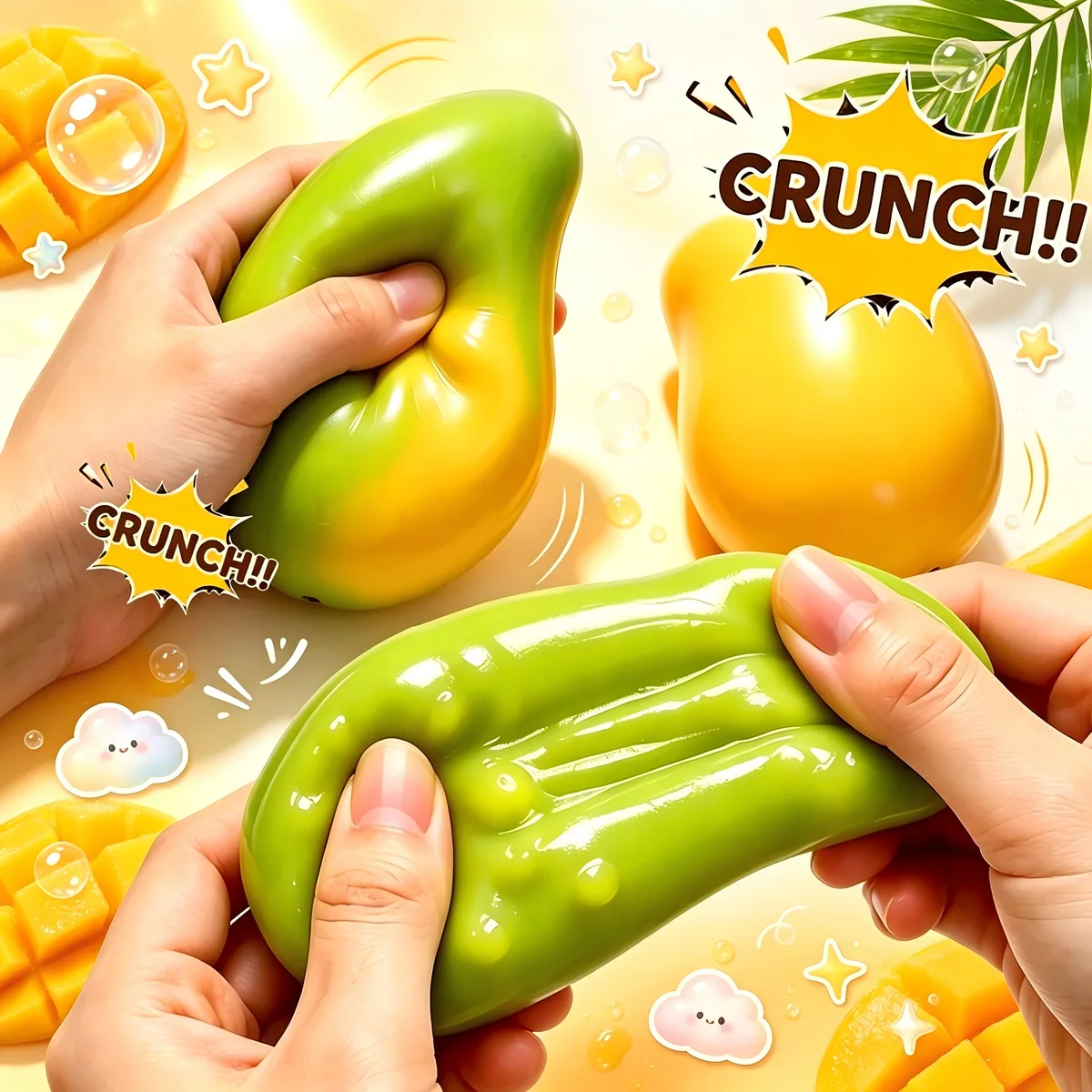 Zeviro 변색 소리나는 망고 말랑이 스퀴시 스트레스볼 가격 추이 Zeviro 변색 소리나는 망고 말랑이 스퀴시 스트레스볼 - 최저가 3,900원