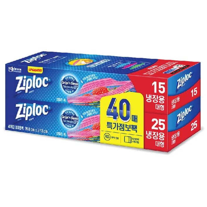 지퍼락 그립앤실 지퍼백 냉장용 가격 추이 지퍼락 그립앤실 지퍼백 냉장용 - 최저가 4,500원