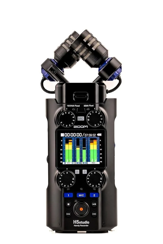Zoom H5 Studio 휴대용 녹음기 스테레오 마이크 6트랙 32비트 플로트 가격 비교 Zoom H5 Studio 휴대용 녹음기 스테레오 마이크 6트랙 32비트 플로트