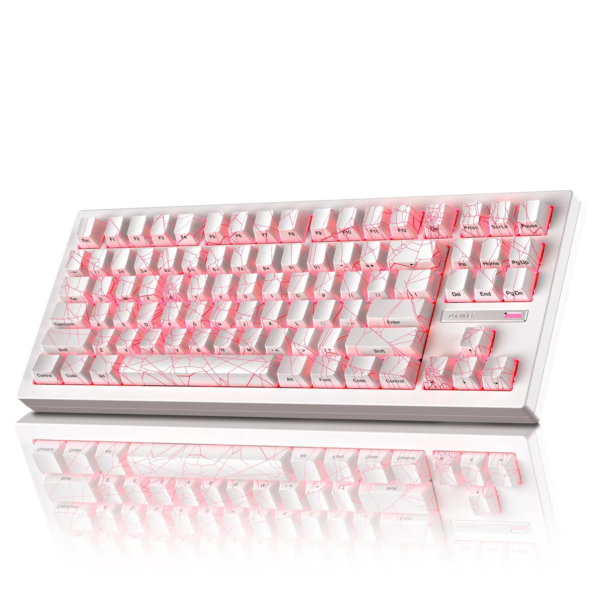 ZORNHER ZH870 백라이트 기계식 키보드 무선 3가지 모드 핫스왑 White SpiderWeb 가격 추이 ZORNHER ZH870 백라이트 기계식 키보드 무선 3가지 모드 핫스왑 White SpiderWeb - 최저가 199,000원